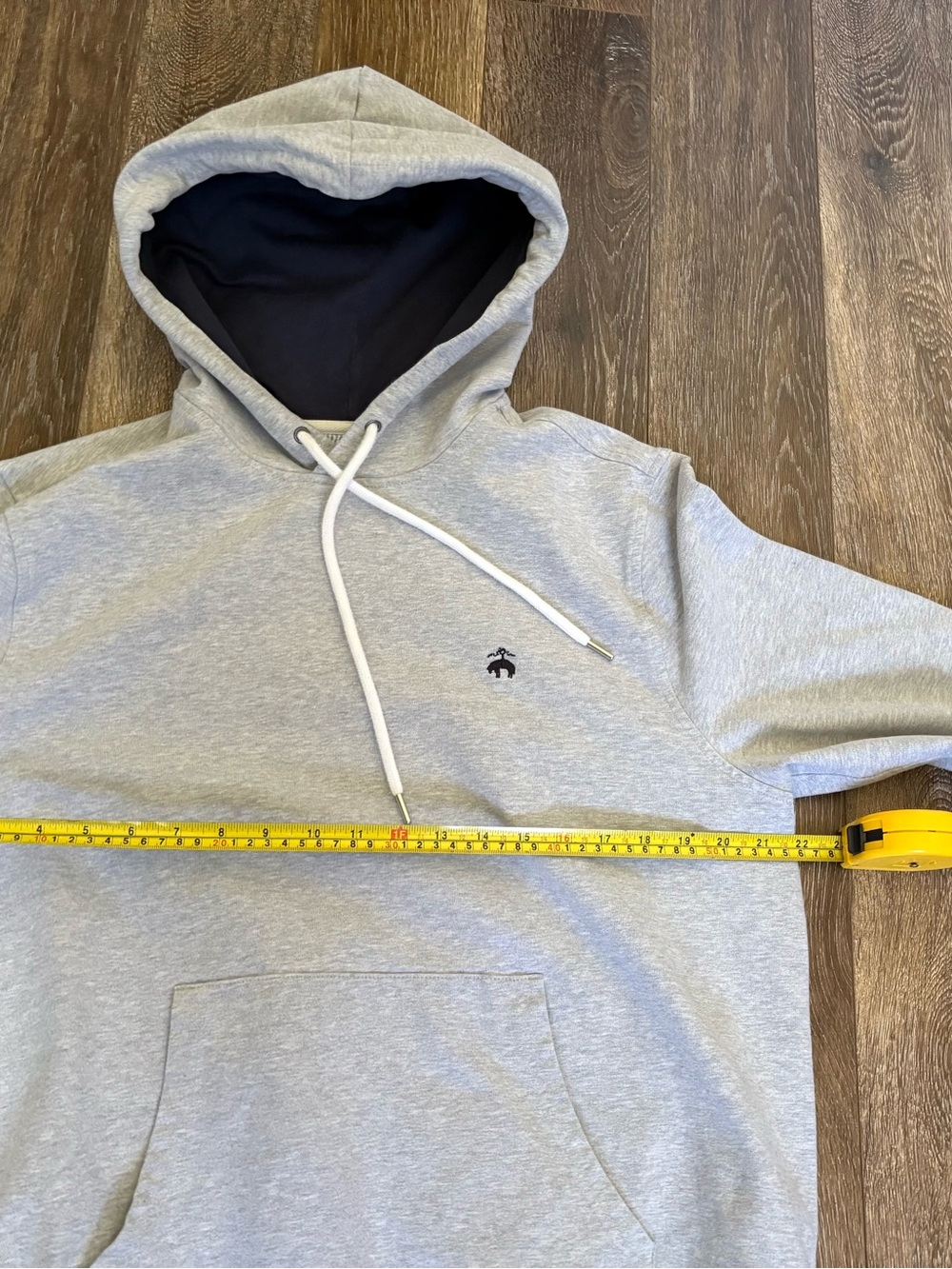 Brooks Brothers Stretch Sueded Cotton Jersey Hoodie Sz Large - Picture 8 of 13